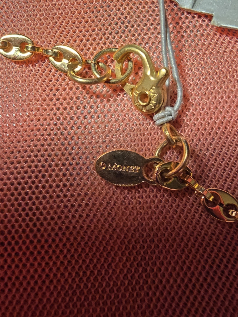 Monet Gold-Tone Bead Link Necklace - Picture 2 of 3